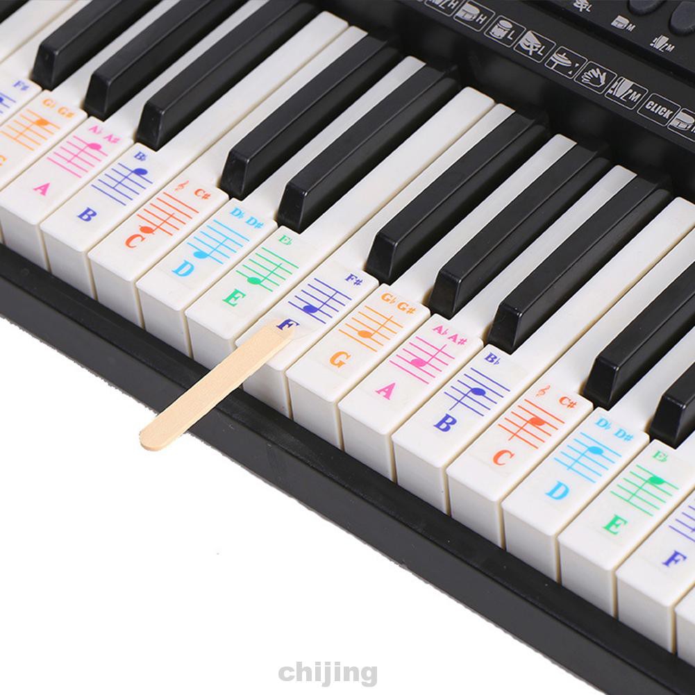 Miếng Dán Phím Đàn Piano Điện Tử 88 Phím Tháo Gỡ Được Cho Người Mới Bắt Đầu