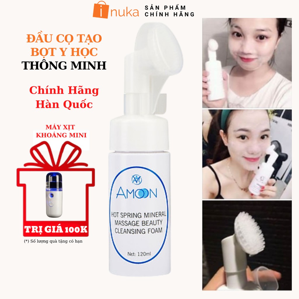 [Hàng Hàn Quốc] Sữa Rửa Mặt Đầu Cọ Tạo Bọt Y Học Amoon (120ml) | BigBuy360 - bigbuy360.vn