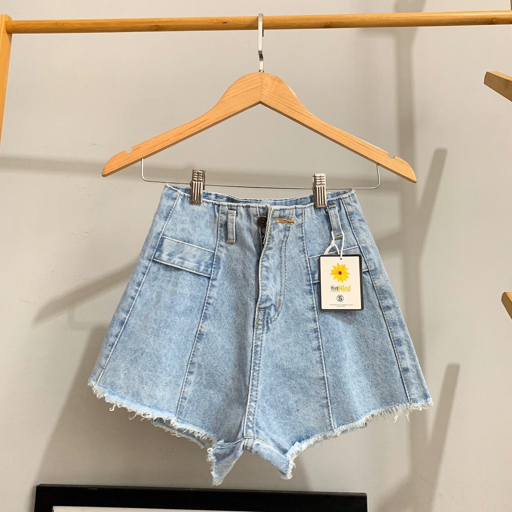 Quần short jean thiết kế đẹp cao cấp nữ King168 , quần jean đẹp thời trang cao cấp nữ W44