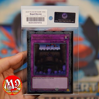 Thẻ bài yugioh DUDE-EN051 Royal Decree - Ultra Rare -  Bảo quản M2SCCQ-LITE
