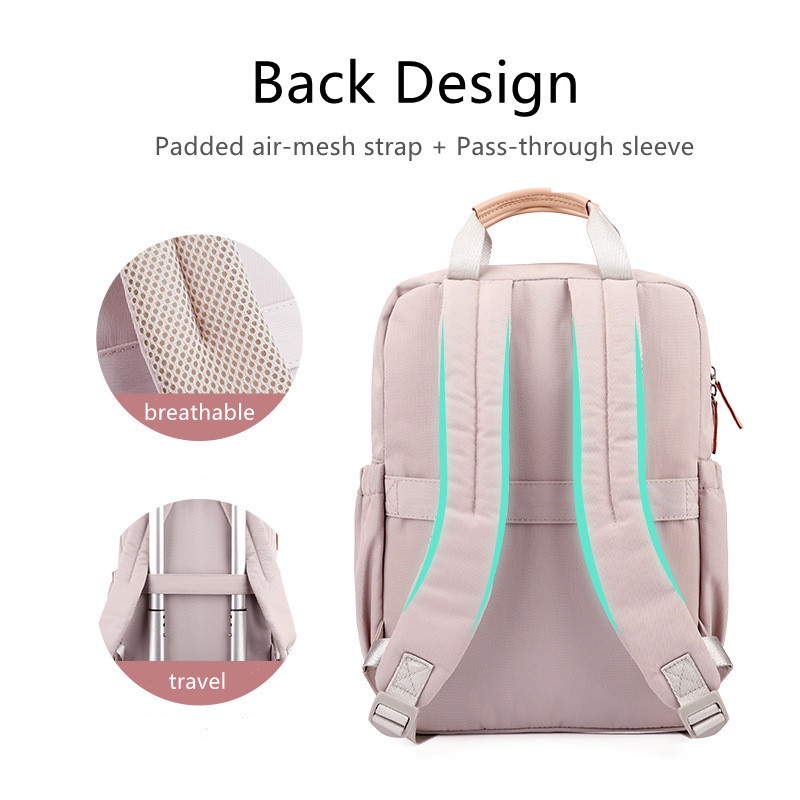 Ba Lô Đựng Laptop 13 14 15.6 inch Siêu Nhẹ Chống Sốc Chống Thấm Nước Dành Cho Nữ Sinh