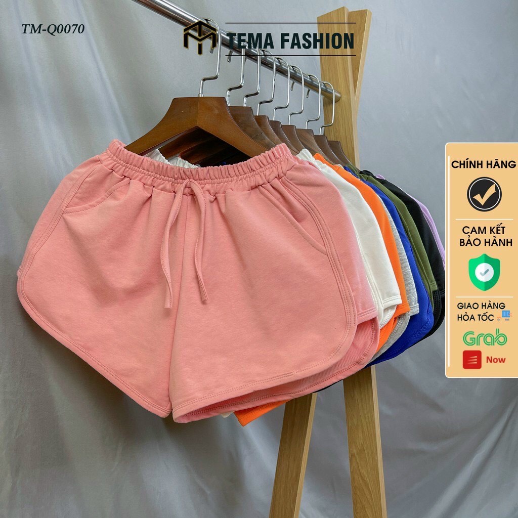 Quần đùi short nữ THE MEI 1992 cao cấp - Quần sooc nữ cạp chun chất Umi thể thao dáng hộp nhiều màu