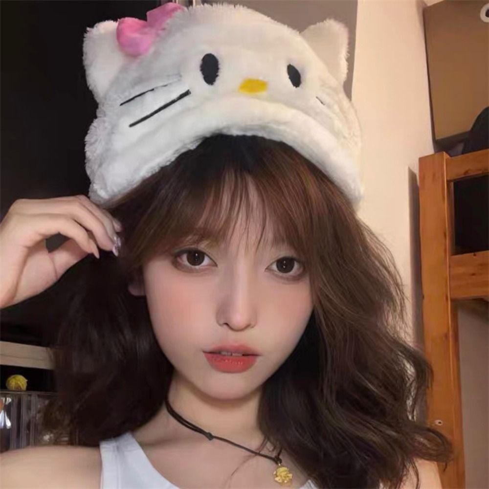 Mũ Lưỡi Trai Hình Mèo Hoạt Hình Dễ Thương Cho Nữ