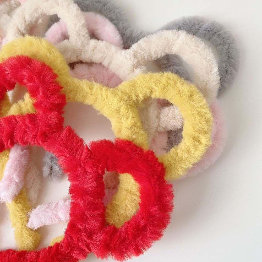 MXGOODS Băng Đô Tai Thỏ / Chuột Mickey Hoạt Hình Bằng Lông Nhung Thời Trang Thu Đông Cho Bé Gái