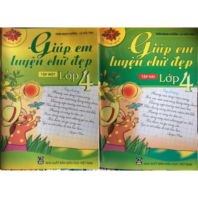 Sách Giúp em luyện chữ đẹp lớp 4 (tập 1+2) NXB Giáo dục