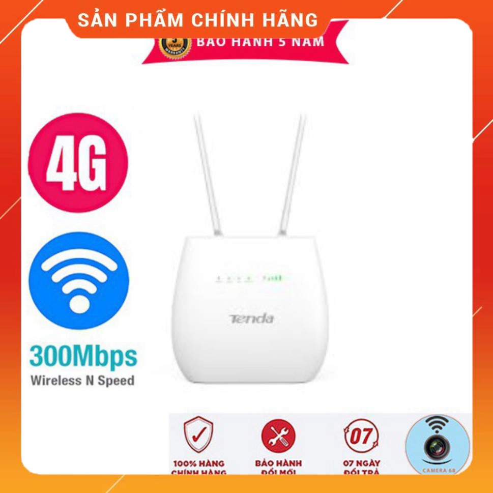 (Chính Hãng) TENDA BỘ PHÁT WIFI 4G / 3G LTE - 4G03 4G680 4G180 - CÓ CỔNG LAN - CHÍNH HÃNG 36 THÁNG Văn Phòng  Xe Khách, 