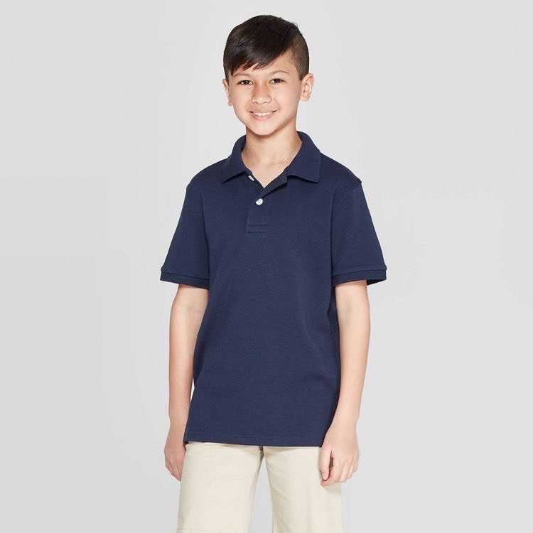 Áo bé trai polo Car. ter trơn 100% cotton