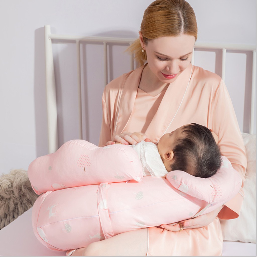 Gối cho bé bú - bảo vệ eo và đầu định hợp khớp cho bé yêu 🤵breastfeeding pillow🤵