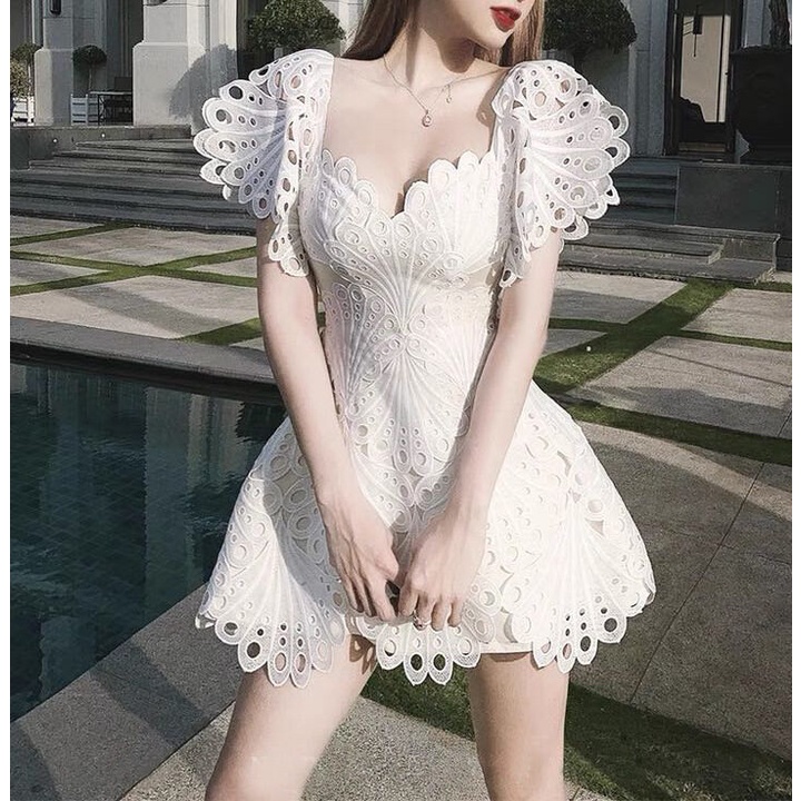 ZY·HT 🌷 Đầm Cô Dâu Gợi Cảm Màu Trắng Thời Trang Hàn Quốc Cho Nữ váy dạ hội Y9472