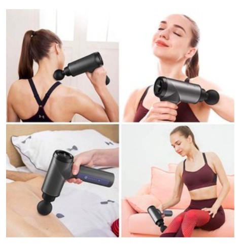 Máy Massage giảm đau cơ - Dùng cho vai, cổ, lưng, cơ - 4 Đầu - Bảo hành 6 tháng - Mát xa sau khi tập luyện