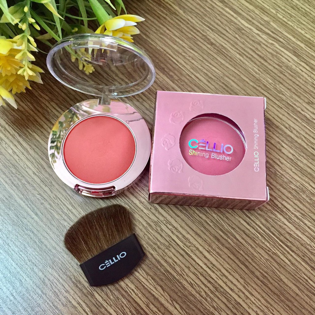 Phấn Má Ngọc Trai CELLIO Shining Blusher (8g)