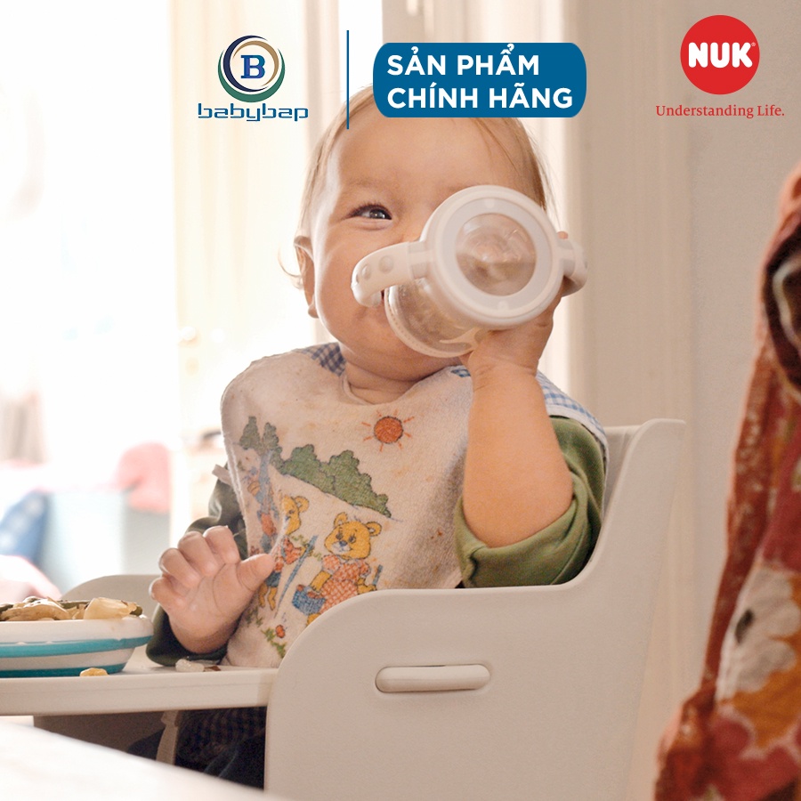 Bình Tập Uống NUK PP Mickey 150ml Đầu Hút Silicone Y Tế Mềm, Độ Bền Tốt