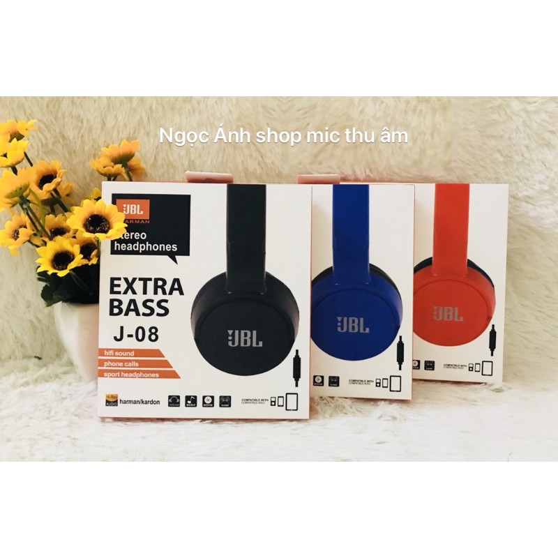 Tai Nghe Chụp Tai Siêu Bass Jbl J-08