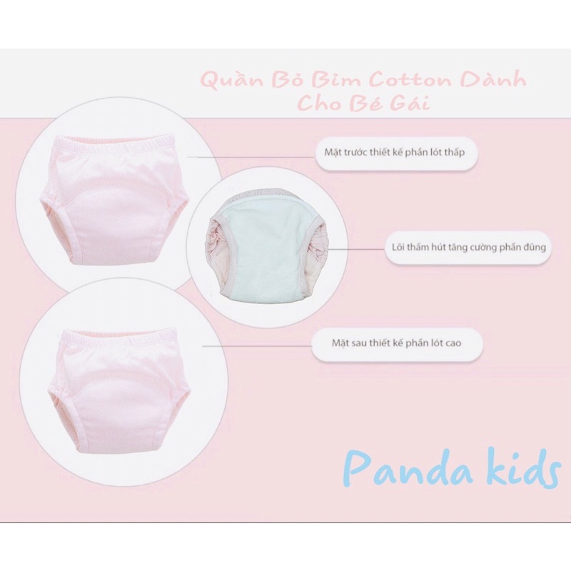 Quần Bỉm PANDA KIDS SIÊU THOÁNG KHI CAO CẤP MỚI  size 80 90 100 110