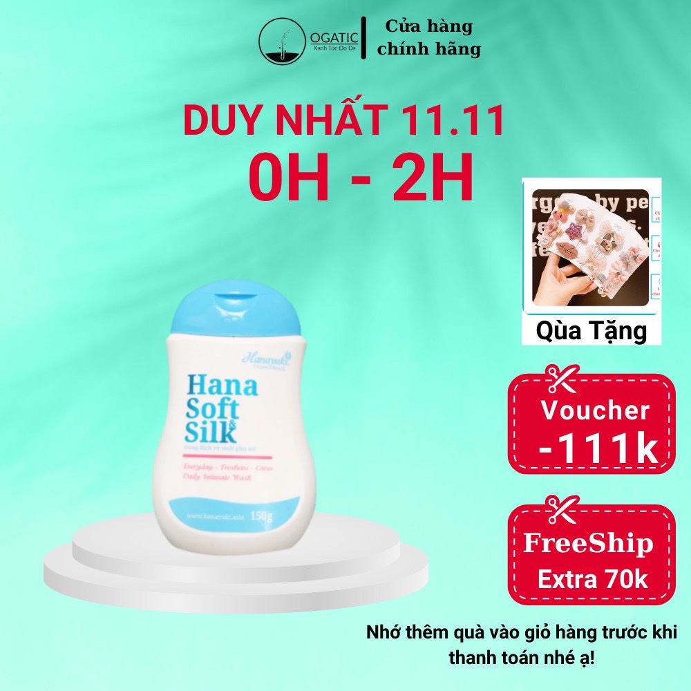 Dung Dịch Vệ Sinh Phụ Nữ Hana Soft Silk Hanayuki