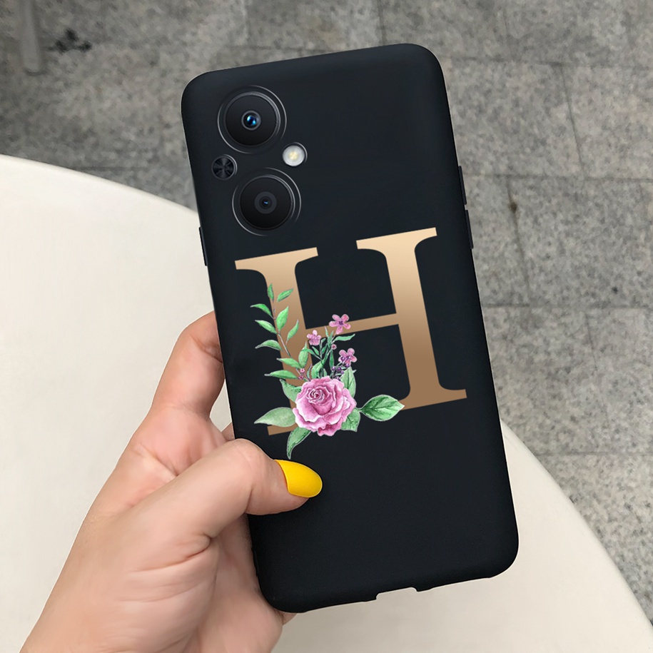 Ốp Điện Thoại Nhám In Chữ Cái Dễ Thương Cho OPPO Reno7 Z 5G CPH2343 OPPO A96 5G PFUM10