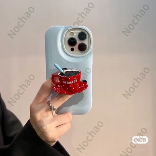 Ốp Điện Thoại Hình Ly Cà Phê Kiểu Hàn Quốc Cho Iphone 14 promax 14pro 11 12Promax 12 Xsmax 13Promax