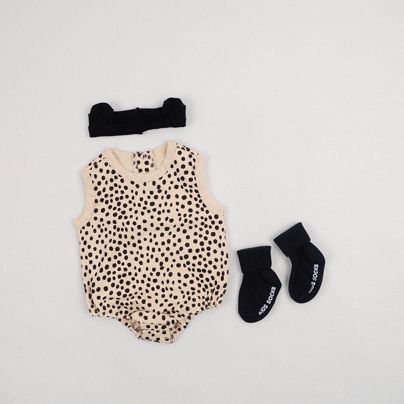 Áo liền quần cotton Siêu Dễ Thương Thời Trang Mùa Hè Cho Bé Gái