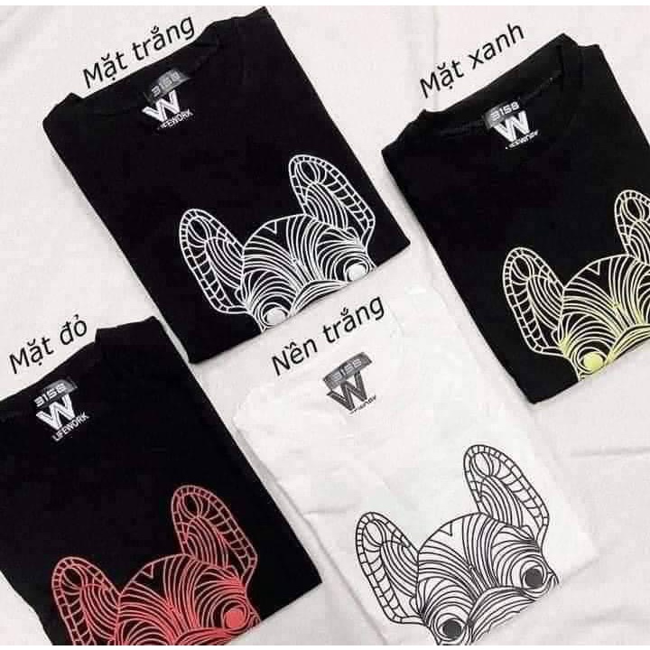 [FORM TO SIÊU RẺ] Áo phông tay lỡ unnisex in hình Chó pitbull 3D_Áo thun form rộng nam nữ cá tính, basic (Ảnh thật )