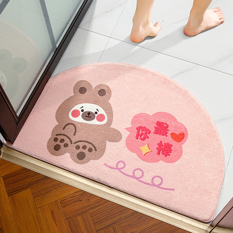 Thảm Chùi Chân Chống Trượt Thấm Hút Nước Nhanh Khô Chống Bẩn In Họa Tiết Hoạt Hình Dễ Thương Trang Trí Nhà Cửa / Phòng Khách / Phòng Ngủ