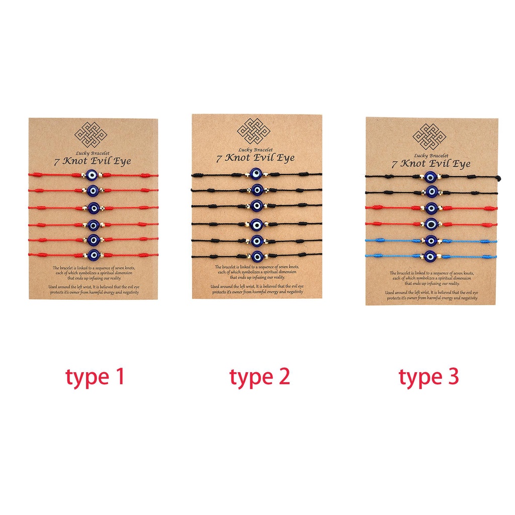 Set 6 Vòng Tay Mắt Quỷ Thời Trang Cho Nam