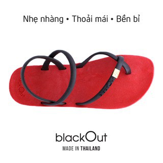 Giày Sandal Thái Lan Nữ Xỏ Ngón Blackout