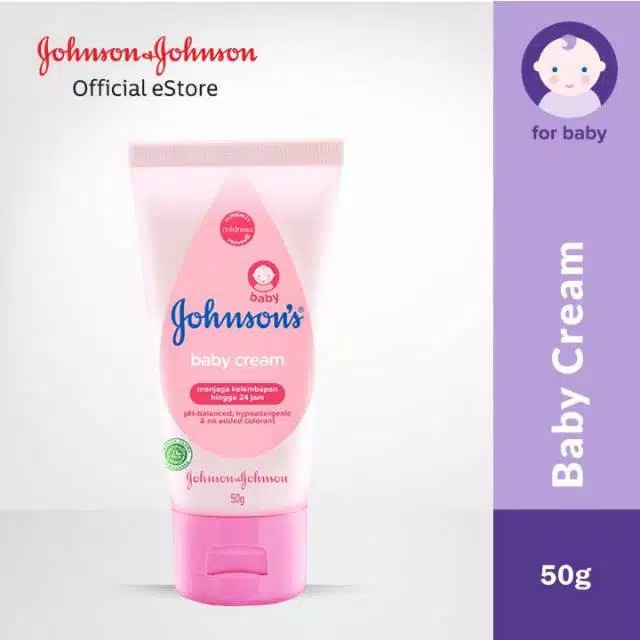 (hàng Mới Về) Kem Dưỡng Chăm Sóc Da Cho Bé Johnson 50 Grams