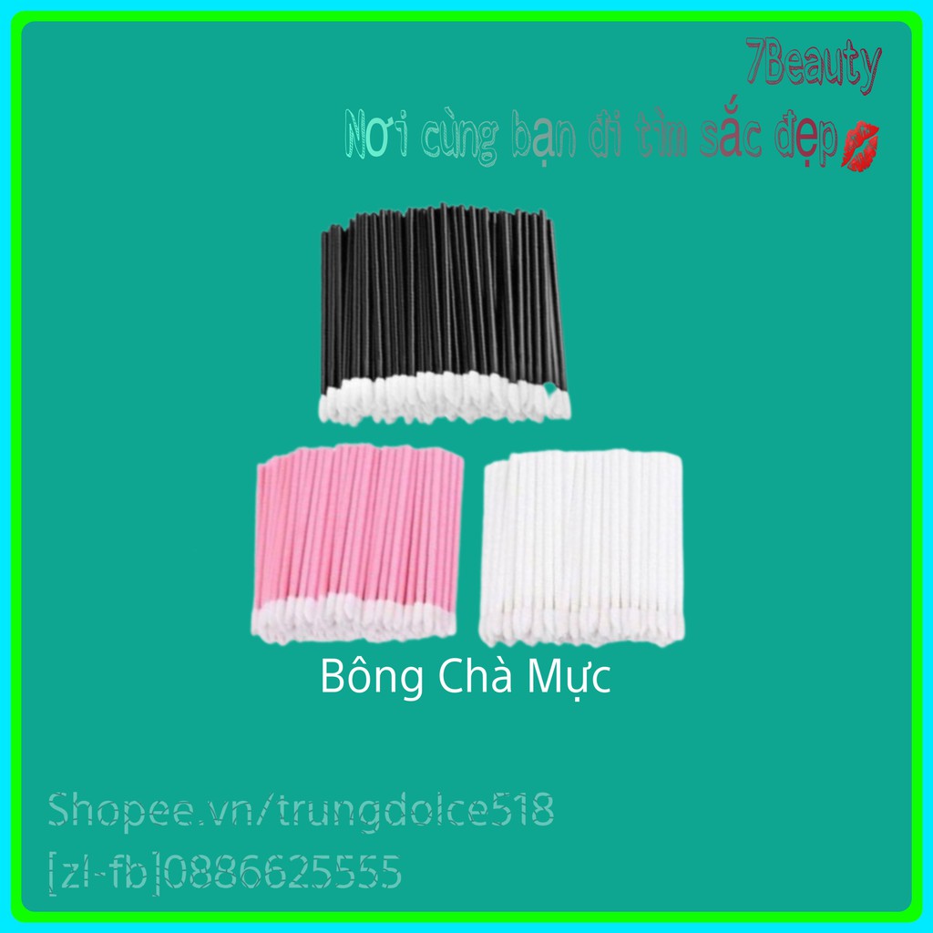 [Combo 5gói]Tăm bông Chà Mực Phun Xăm