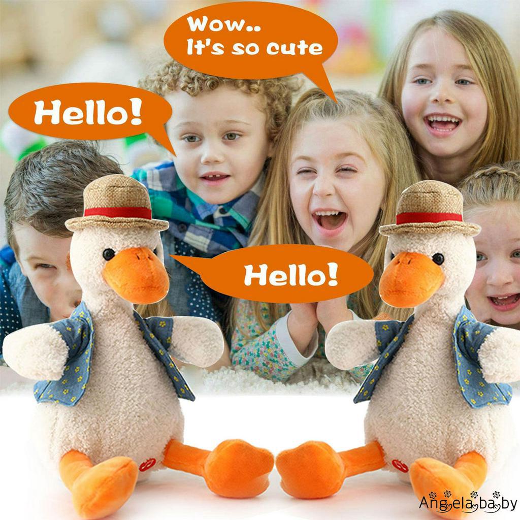 Đồ chơi vịt nhồi bông biết nói đáng yêu cho bé