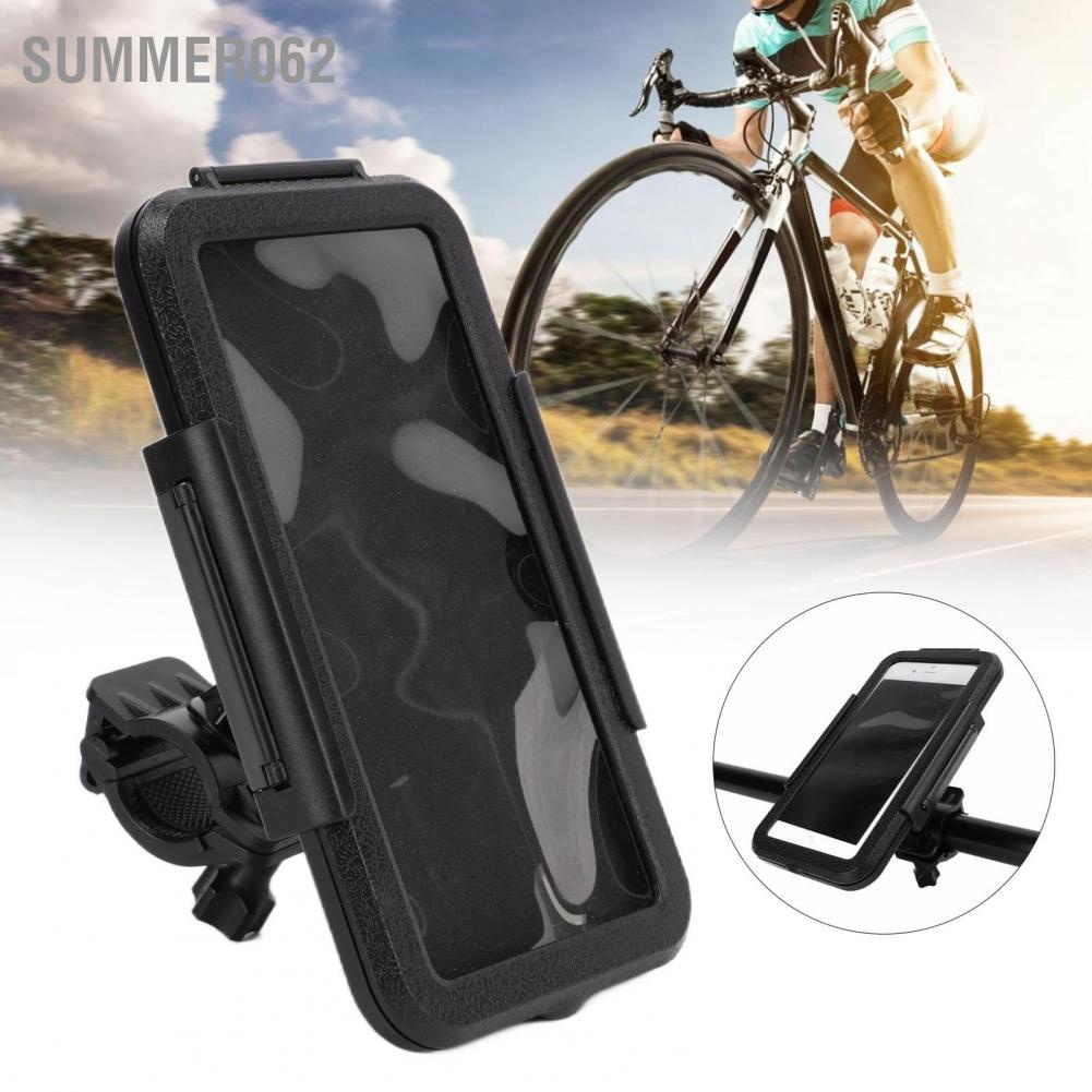 Summer062 Bike Phone Front Frame Bag 360° Rotatable Waterproof Holder with Touch Screen Case