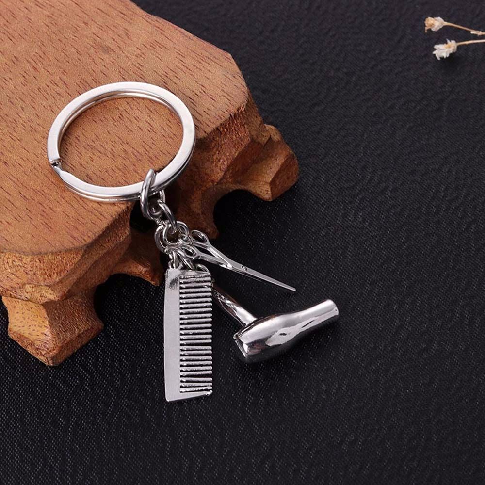 Móc Chìa Khóa Hình Dụng Cụ Làm Tóc Độc Đáo