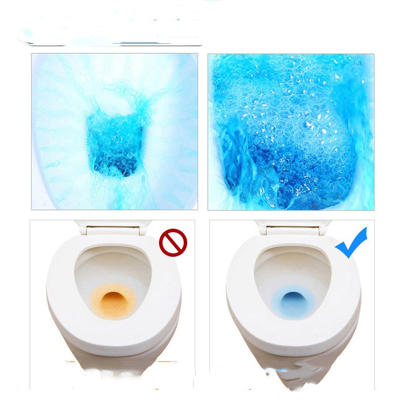 10 Bóng Khử Mùi Toilet Màu Xanh