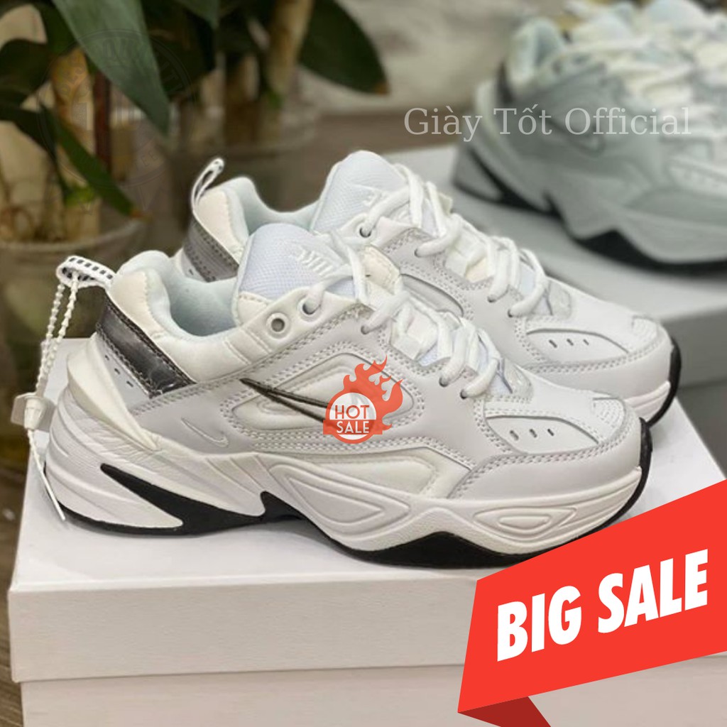 Giày M2K Tekno Trắng Đen Xám Bản Cao Cấp Nam Nữ Thể Thao Chạy Bộ Tập Gym - Giày Tốt Official