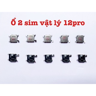 Combo độ 2 sim vật lý cho Iphone 12/ 12pro/ 12promax ( Ổ+ Khay 2 sim)
