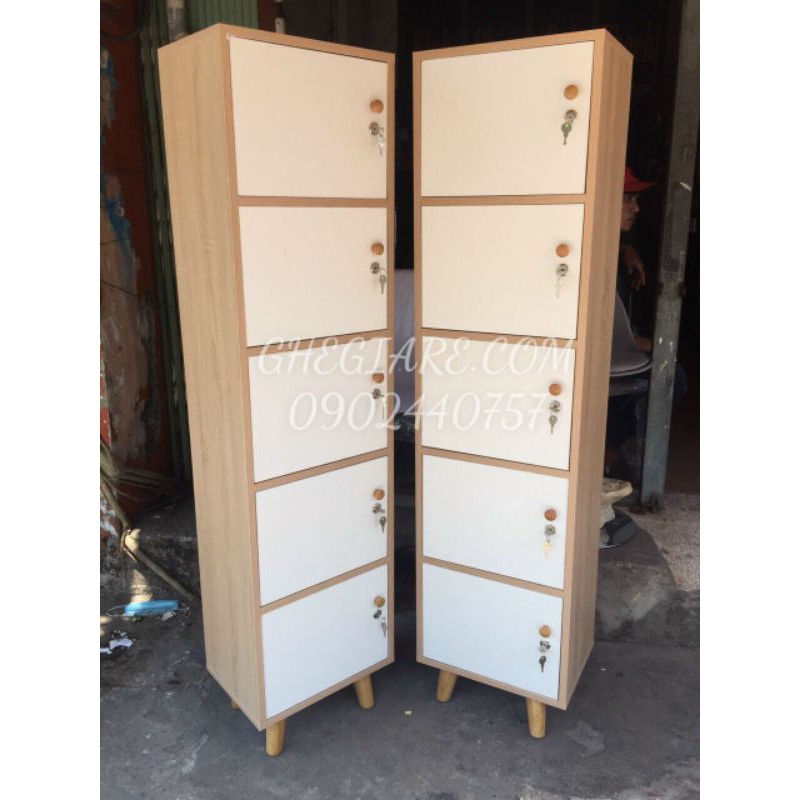 TỦ VĂN PHÒNG, TỦ LOCKER MINI 5 CÁNH CAO 160CM