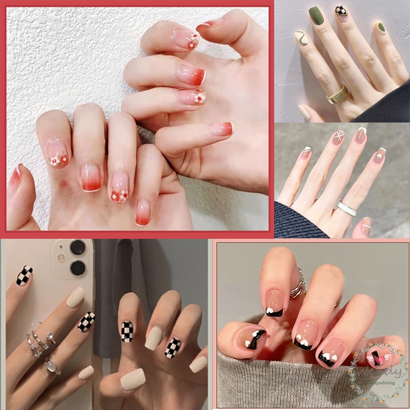 Set 24 Móng Tay Giả Thời Trang Nữ