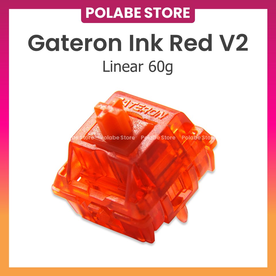 Gateron Baby Raccoon Ink Red v2 Công Tắc Bàn Phím Cơ Gat Ink Red v2 Linear Switch - Polabe Store