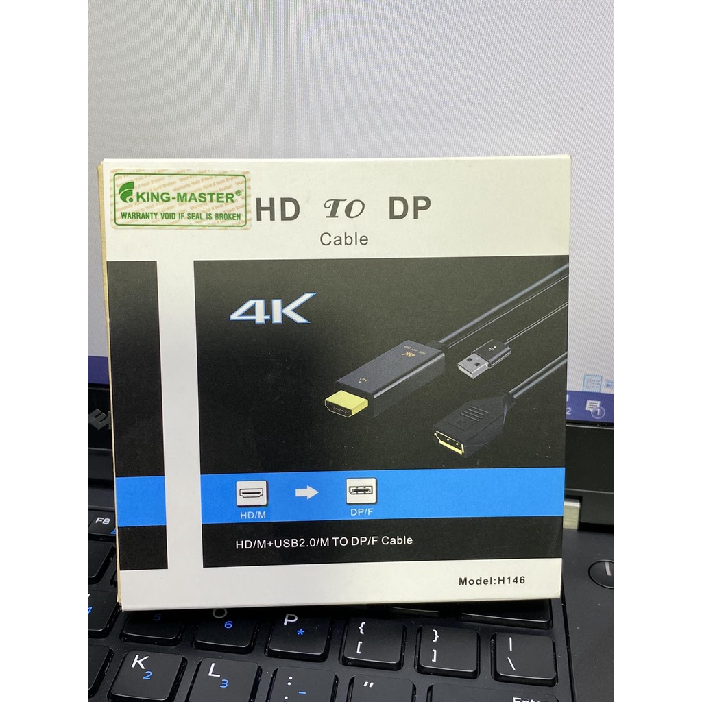 Cáp chuyển đổi Hdmi to displayport 4k 60HZ 2k 144hz kingmaster H146 chính hãng bảo hành 18 tháng