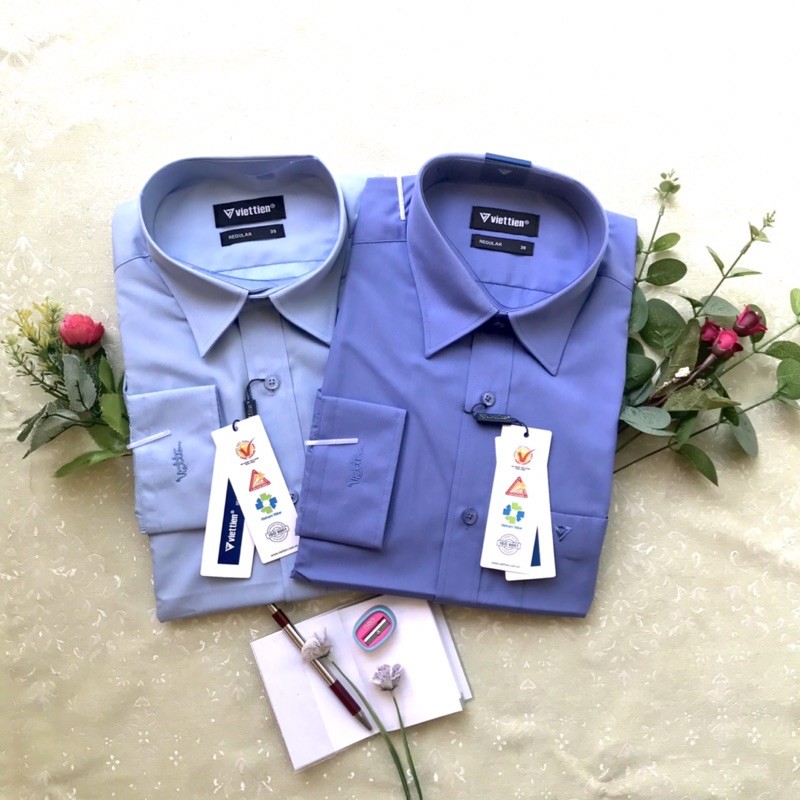 ÁO SƠ MI NAM VIỆT TIẾN TAY DÀI (chính hãng giá rẻ)