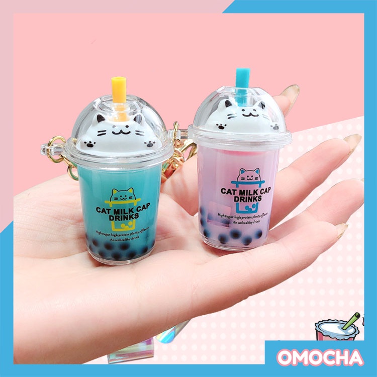 Móc Khoá Hình Cốc Trà Sữa Trân Châu Đen Mini Siêu Đáng Yêu Dành Cho Tín Đồ Trà Sữa