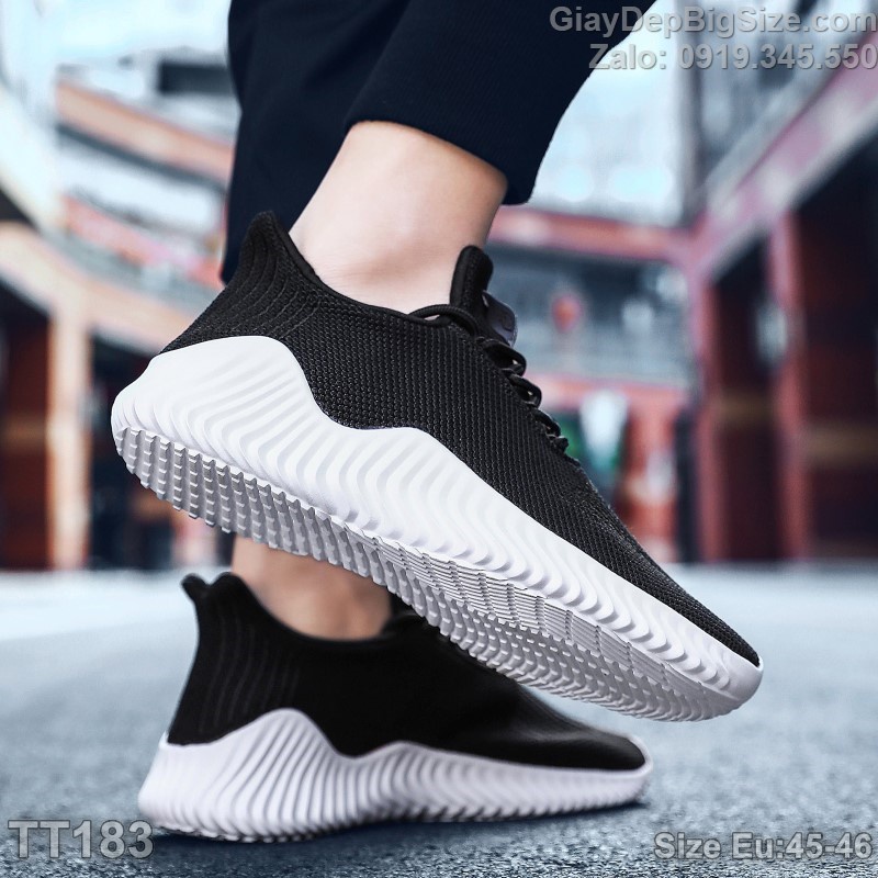 Giày chạy bộ, giày tập thể thao big size cỡ lớn EU:45-46 cho nam chân to