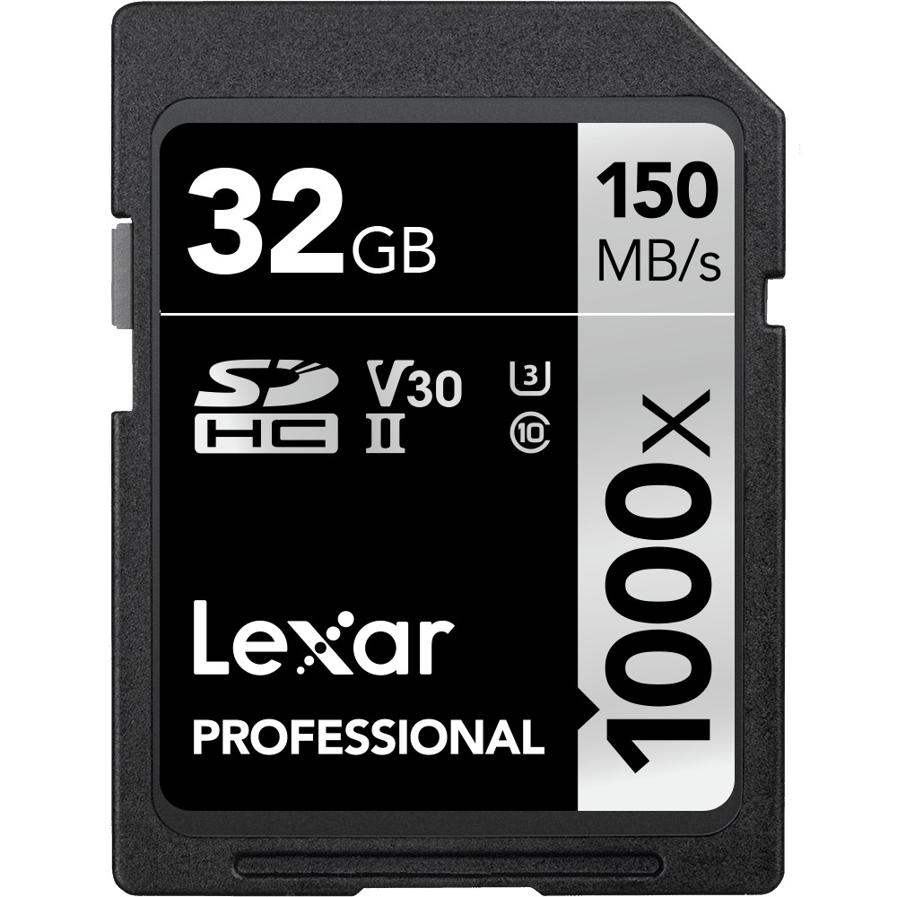 Thẻ Nhớ 32GB Pro 1000X SDHC UHS2 U3 150MB/60MB/s Lexar