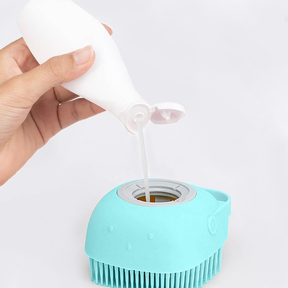 Bàn chải tắm cho thú cưng Cún con Cún lớn Mèo tắm Găng tay mát xa Bàn chải mềm silicone an toàn Dụng cụ cho thú cưng