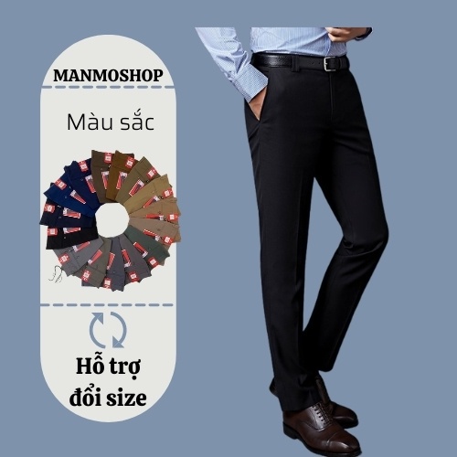 Quần tây nam công sở cao cấp hàn quốc ống đứng Vĩnh Thành chất liệu không bai không nhàu co giãn nhẹ phù hợp đi làm - HÀ