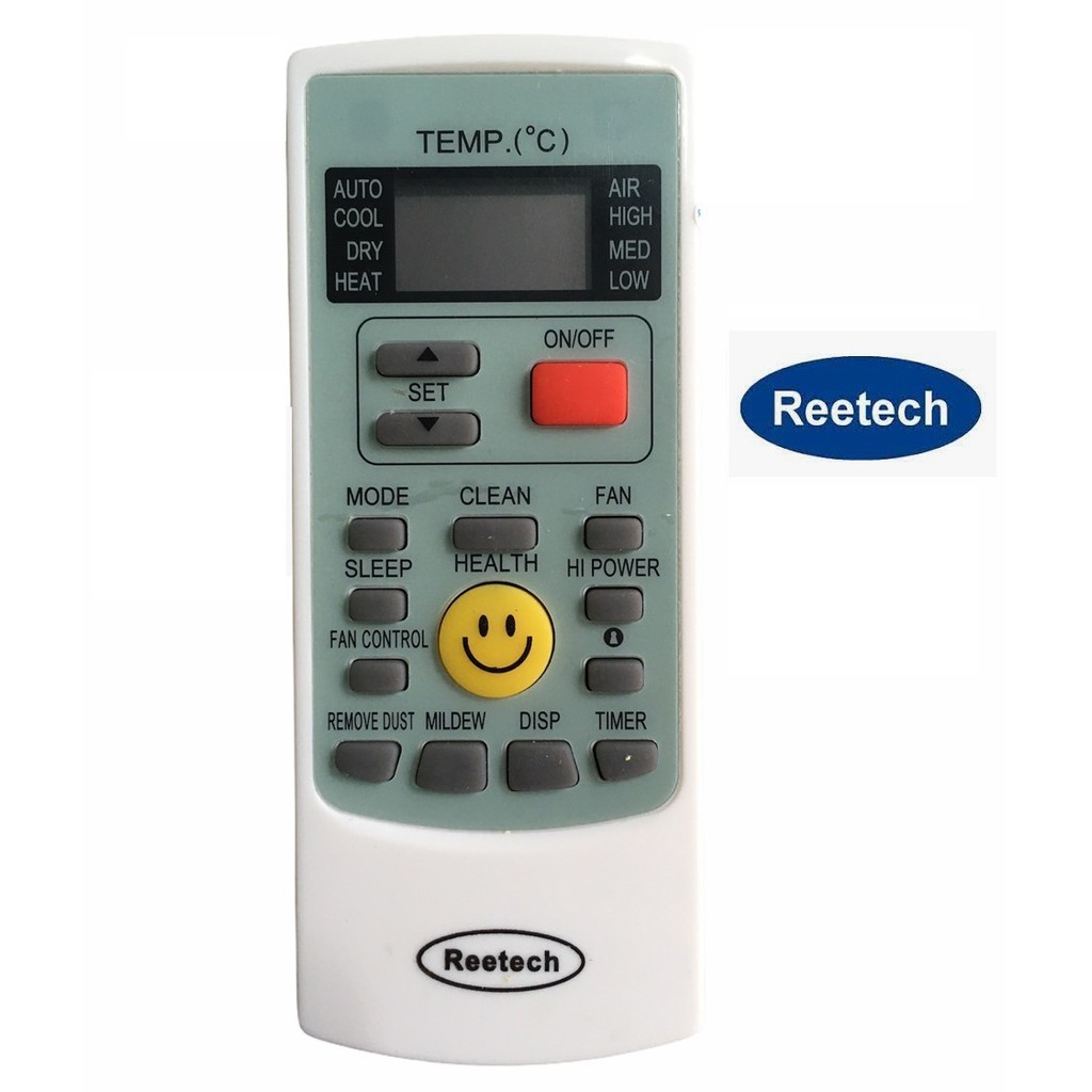 ĐIỀU KHIỂN MÁY LẠNH REETECH YKR-H008 hình mặt cười  - Remote từ xa máy lạnh Reetech YKR-H008
