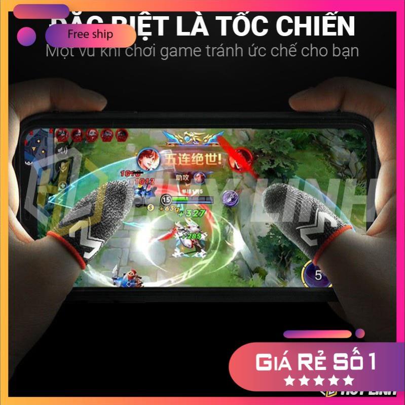 Bộ 2 Găng tay chơi game sợi bạc cảm ứng chống mồ hôi cho tốc chiến, Pubg, FOG