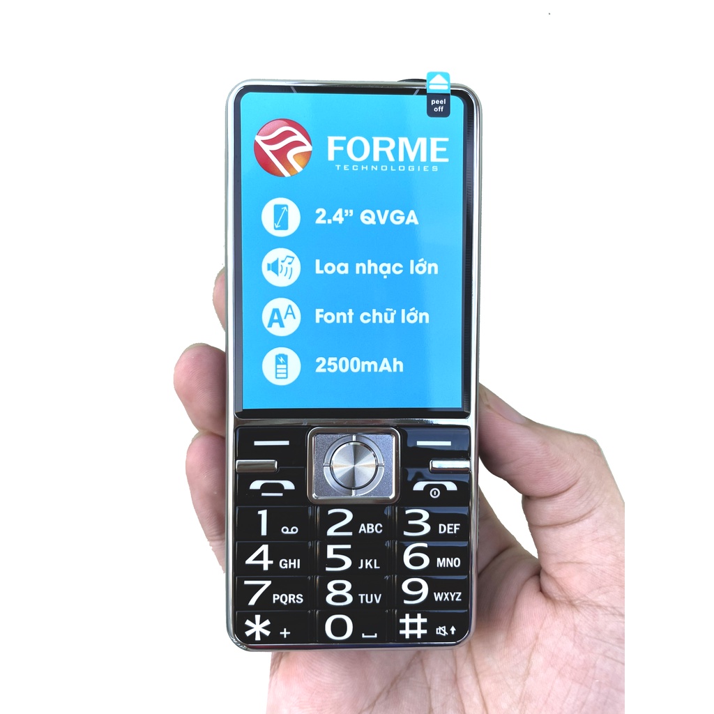 Điện thoại Forme D888 4G Viền thép , Pin khủng , Màn hình lớn - Hàng chính hãng