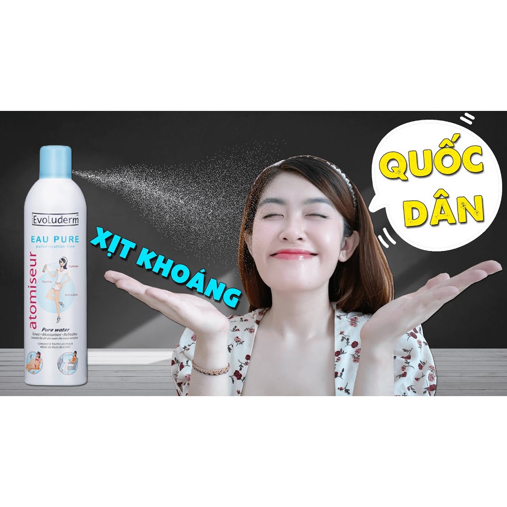 Xịt Khoáng Evoluderm Pure Water Spray 150ml và 400ml