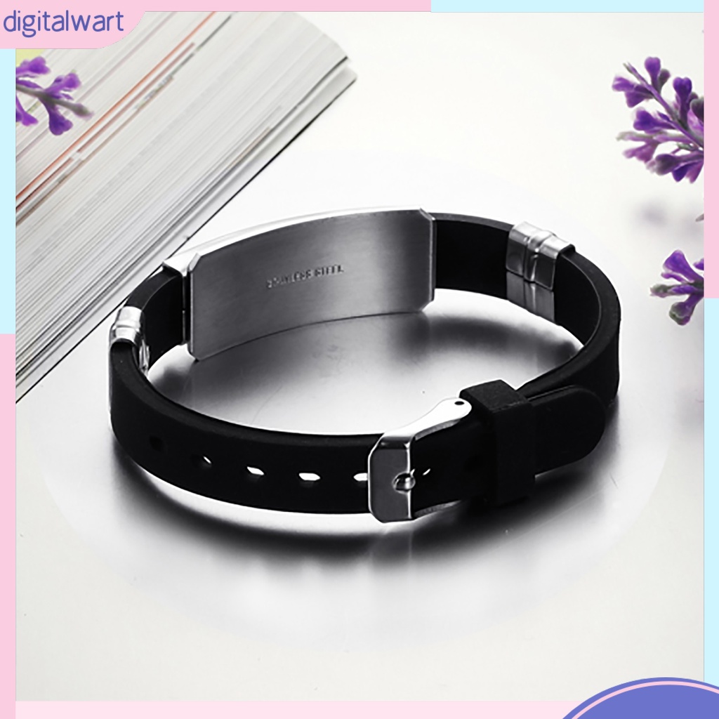 Vòng tay bằng cao su phong cách cá tính dành cho nam