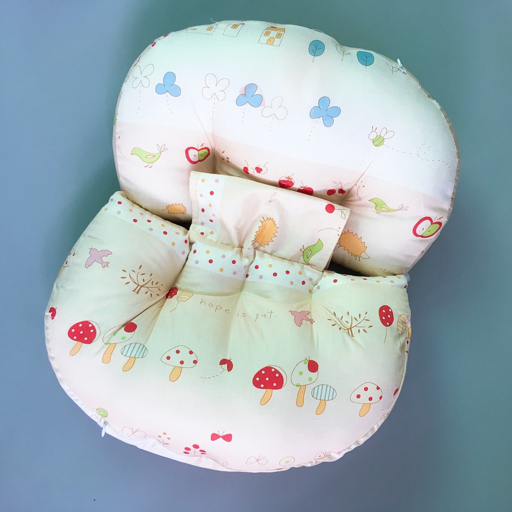 &lt;Hàng cao cấp&gt; Gối Cánh Tiên ôm lưng, chặn, đỡ bụng cho bà mẹ bầu Cotton Hàn Quốc